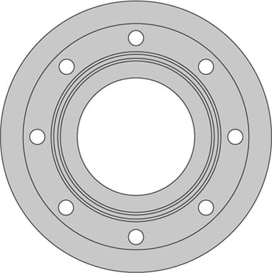 VENTED BRAKE DISC (EACH)