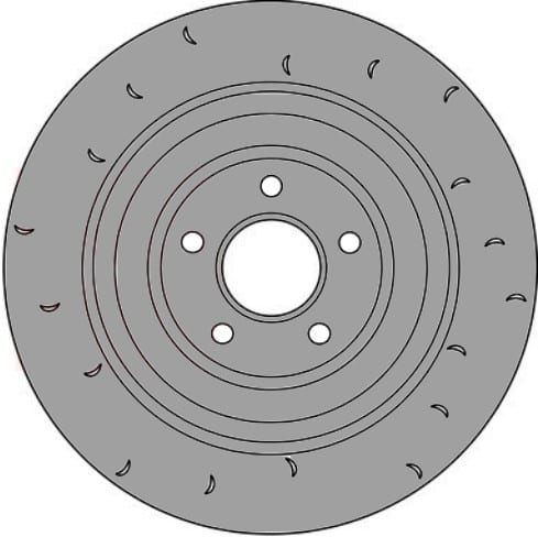 L/H VENTED BRAKE DISC
