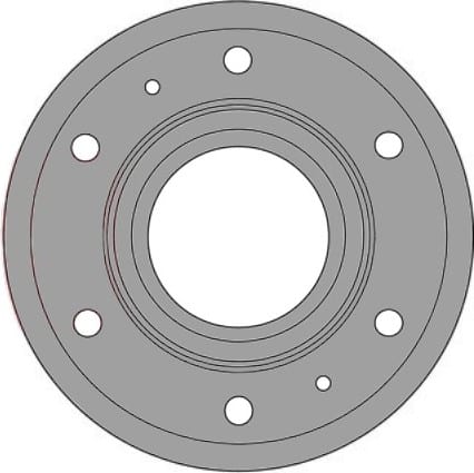 VENTED BRAKE DISC (EACH)