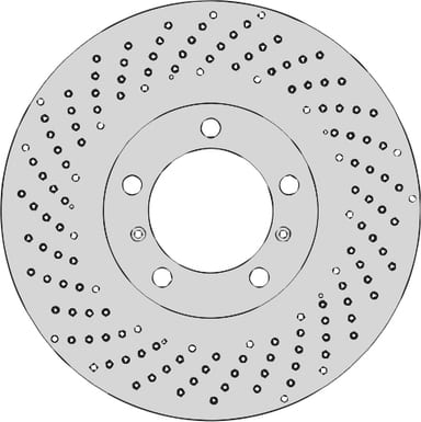 L/H DRILLED DISC
