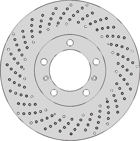 L/H DRILLED DISC