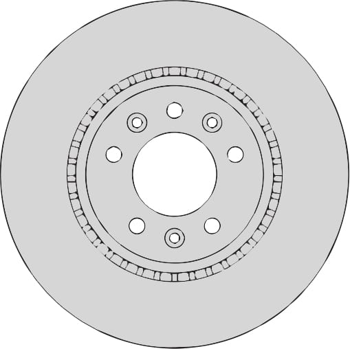 VENTED BRAKE DISC (EACH)