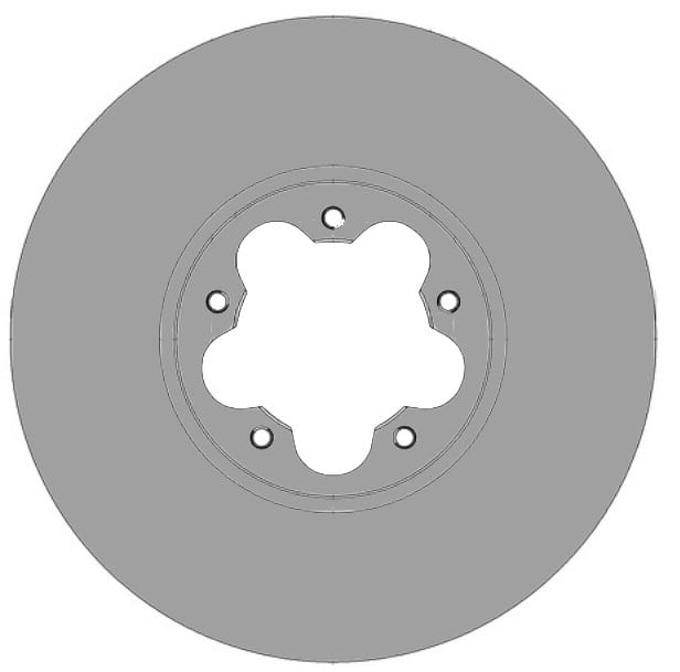 VENTED BRAKE DISC (EACH)
