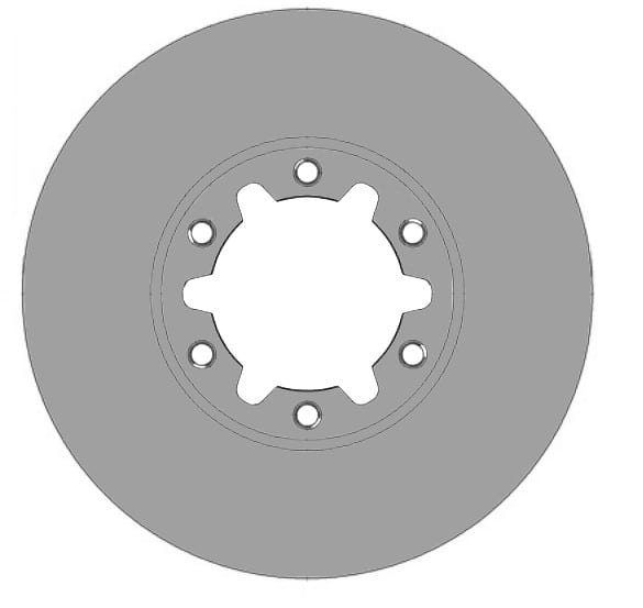 VENTED BRAKE DISC (EACH)