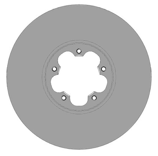 VENTED BRAKE DISC (EACH)