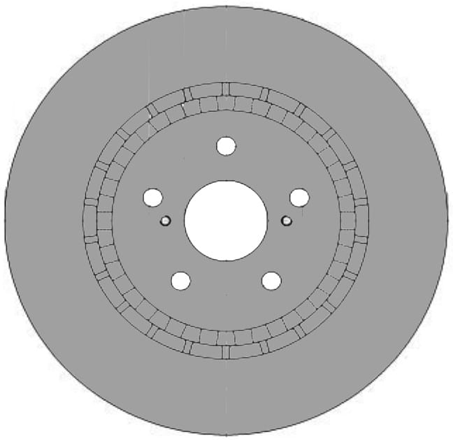 VENTED BRAKE DISC (EACH)