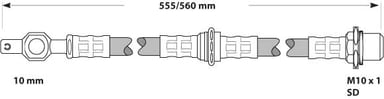 BRAKE FLEXIBLE HOSE EACH