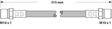 BRAKE FLEXIBLE HOSE EACH
