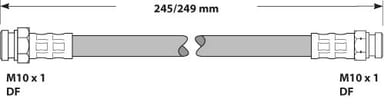 BRAKE FLEXIBLE HOSE EACH