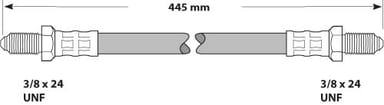 BRAKE FLEXIBLE HOSE EACH