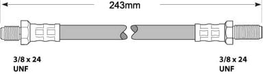 BRAKE FLEXIBLE HOSE EACH