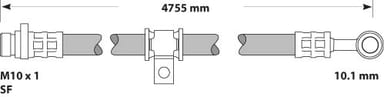 BRAKE FLEXIBLE HOSE EACH