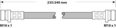 BRAKE FLEXIBLE HOSE EACH