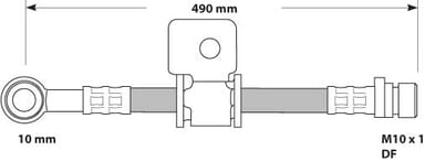 BRAKE FLEXIBLE HOSE EACH