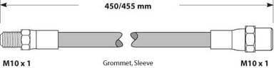 BRAKE FLEXIBLE HOSE EACH