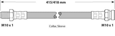 BRAKE FLEXIBLE HOSE EACH