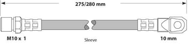 BRAKE FLEXIBLE HOSE EACH