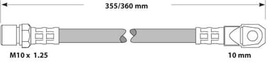 BRAKE FLEXIBLE HOSE EACH