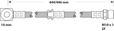 BRAKE FLEXIBLE HOSE EACH