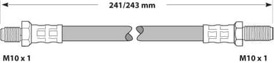 BRAKE FLEXIBLE HOSE EACH