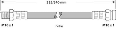 BRAKE FLEXIBLE HOSE EACH
