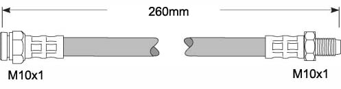 BRAKE FLEXIBLE HOSE EACH