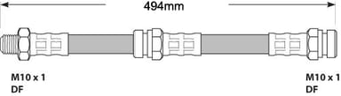 BRAKE FLEXIBLE HOSE EACH