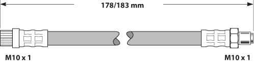 BRAKE FLEXIBLE HOSE EACH