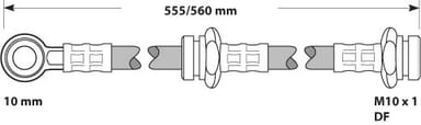 BRAKE FLEXIBLE HOSE EACH