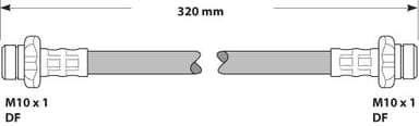 BRAKE FLEXIBLE HOSE EACH