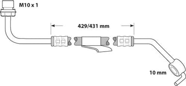 BRAKE FLEXIBLE HOSE EACH