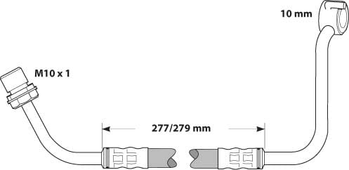 BRAKE FLEXIBLE HOSE EACH