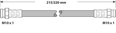 BRAKE FLEXIBLE HOSE EACH