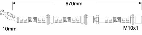 BRAKE FLEXIBLE HOSE EACH