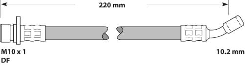BRAKE FLEXIBLE HOSE EACH