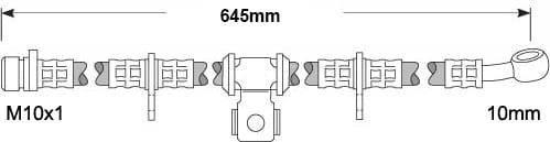 BRAKE FLEXIBLE HOSE EACH