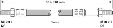 BRAKE FLEXIBLE HOSE EACH
