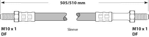 BRAKE FLEXIBLE HOSE EACH