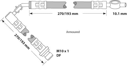 BRAKE FLEXIBLE HOSE EACH