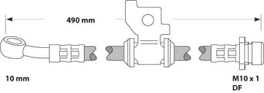 BRAKE FLEXIBLE HOSE EACH
