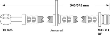 BRAKE FLEXIBLE HOSE EACH