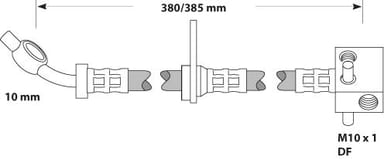 BRAKE FLEXIBLE HOSE EACH