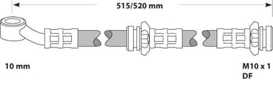 BRAKE FLEXIBLE HOSE EACH