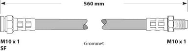 BRAKE FLEXIBLE HOSE EACH