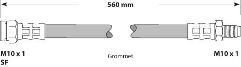 BRAKE FLEXIBLE HOSE EACH
