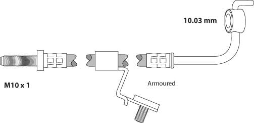 BRAKE FLEXIBLE HOSE EACH