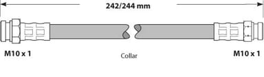 BRAKE FLEXIBLE HOSE EACH