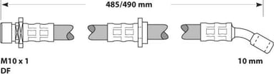 BRAKE FLEXIBLE HOSE EACH