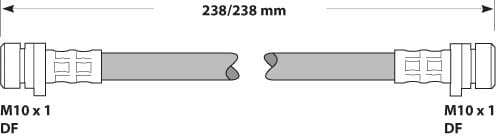 BRAKE FLEXIBLE HOSE EACH