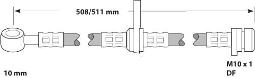 BRAKE FLEXIBLE HOSE EACH